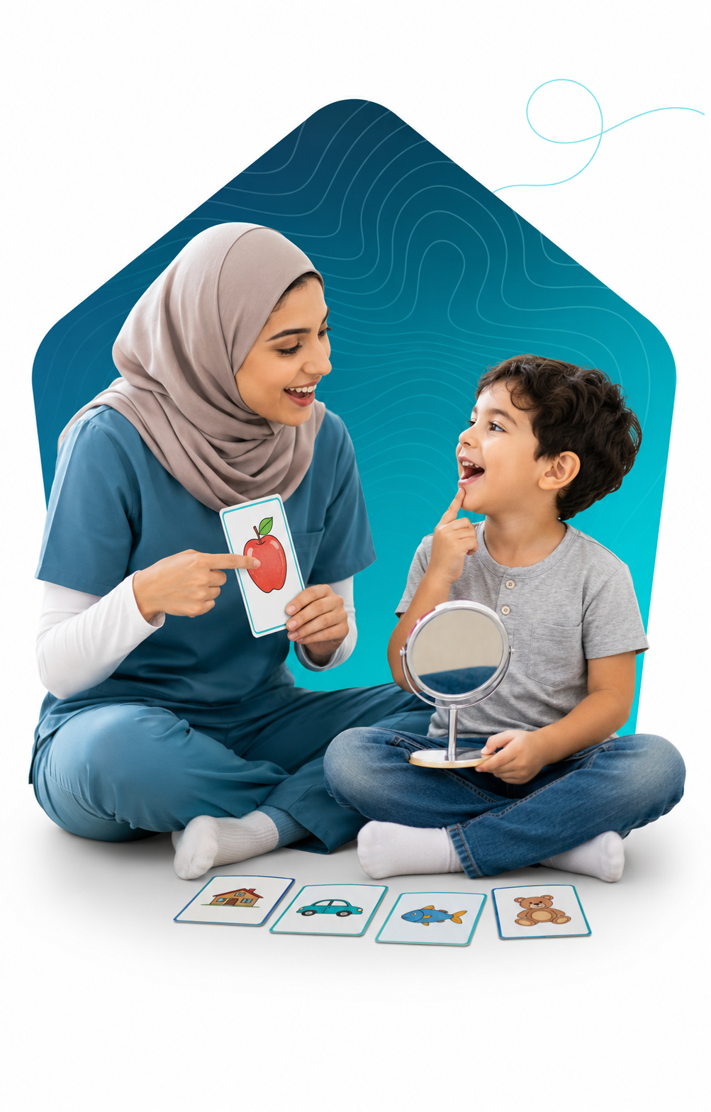 جلسه گفتاردرمانی در منزل