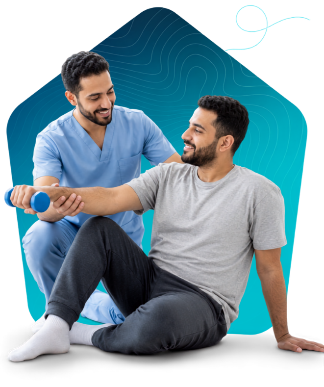 جلسه فیزیوتراپی در منزل