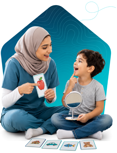 جلسه گفتاردرمانی در منزل
